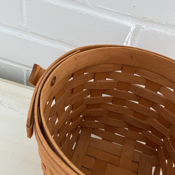 Handmade Longaberger Basket 1994 With Handle - Picture 3 of 8